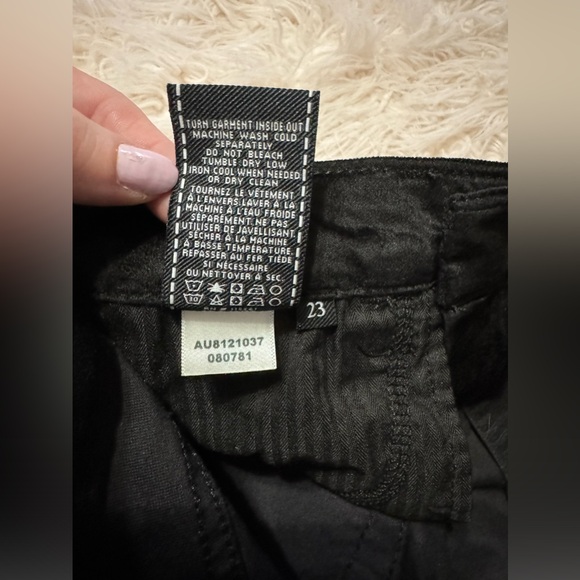 7 For All Mankind Women Velvet Skinny Fit Jeans AU8121037 Size 23 Black nwot - Picture 9 of 10